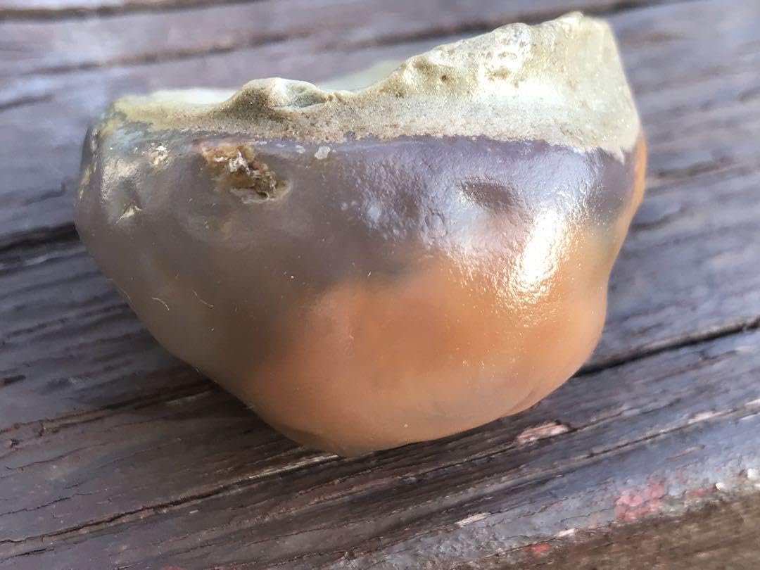 Amazon.co.jp: ゴビ石－1271 ゴビ瑪瑙 原石 オレンジ色 : ファッション